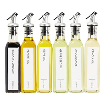Talented Kitchen Oil & Vinegar Labels for Stylish Organization