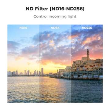 K&F Concept Magnetic 4 Pack ND & CPL Filter Kit Compatible with DJI OSMO Pocket 3, CPL ND16 ND64 ND256 Polarizing Neutral Density Filters, Multi-Coated/HD Optical Glass/Gimbal Compatible