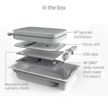 HP Sprocket 2x3 Instant Photo Printer - Luna Pearl