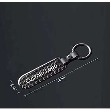 SSAD Motorcycles Keychain,Carbon fiber key chain,Cool key chain, personalized key chain, 9CM*3CM