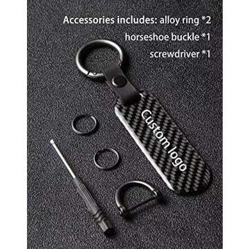 SSAD Motorcycles Keychain,Carbon fiber key chain,Cool key chain, personalized key chain, 9CM*3CM