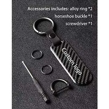 SSAD Motorcycles Keychain,Carbon fiber key chain,Cool key chain, personalized key chain, 9CM*3CM