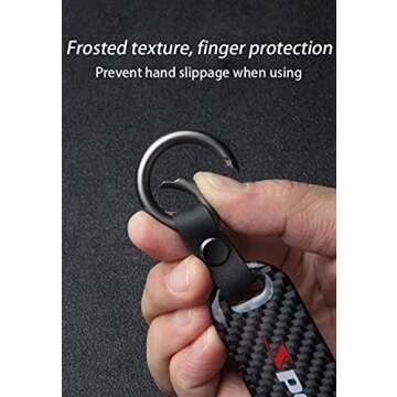 SSAD Motorcycles Keychain,Carbon fiber key chain,Cool key chain, personalized key chain, 9CM*3CM