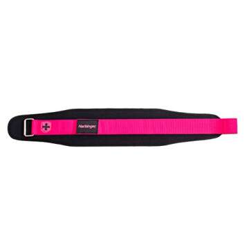 Harbinger Women's Nylon Weightlifting Belt with Flexible Ultralight Foam Core, 5-Inch, Pink, Small
