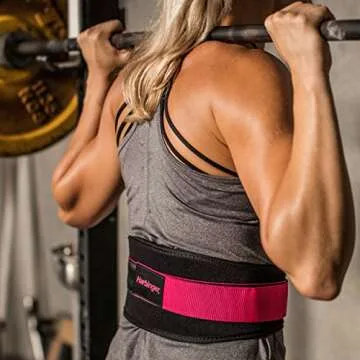 Harbinger Women's Nylon Weightlifting Belt - Flexible Support
