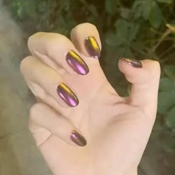 Chameleon Chrome Nail Powder Chrome Powder for Gel Nails,Nail Chrome Powder Shinning Chrome Pigment Mirror Glitter Chrome Powder for Nails Fine Glitter(8 Box)