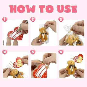 Valentine's Day Gift Cards with Mini Bears 28 Packs