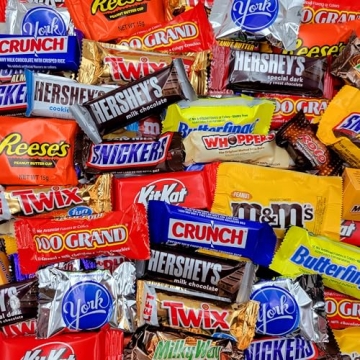 Assorted Halloween Chocolate Candy Variety Pack - 2lb Bulk Chocolate Treats for Parties & Sharing