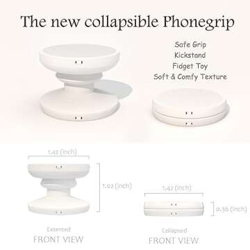 COMMONKUNST Multi Functional Mobile Phone Grip & Kicktand