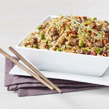 Augason Farms Teriyaki Rice and Vegetables with Freeze-Dried Beef, 38 oz