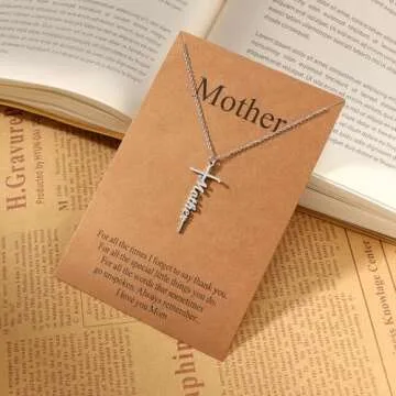 Lcherry Cross Necklace for Mom - Heartfelt Gift Idea