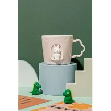 Cute 3D Rabbit Ceramic Mug for Gifts & Everyday Use