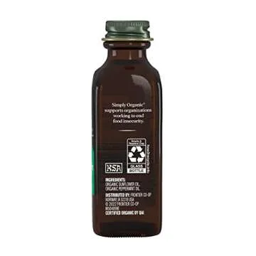 Simply Organic 2-Ounce Peppermint Flavoring Bottle