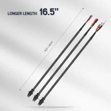 Xislet 16.5" Radar Detector Power Cord with Inline Fuse