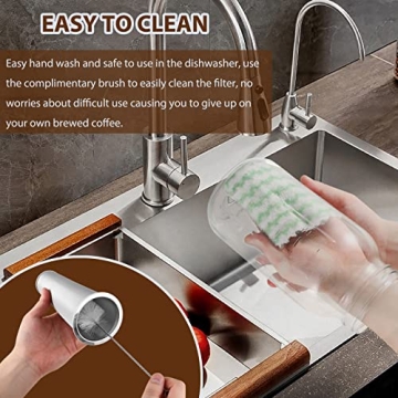 Cold Brew Coffee Maker, 64 Oz Glass Pitcher for Iced Beverages