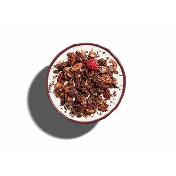 NuTrail Nut Granola Cereal, Cacao, No Sugar Added, Keto, Low Carb, Gluten Free, Grain Free, Healthy Breakfast 8 oz. 1 Count