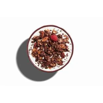 NuTrail Nut Granola Cereal, Cacao, No Sugar Added, Keto, Low Carb, Gluten Free, Grain Free, Healthy Breakfast 8 oz. 1 Count