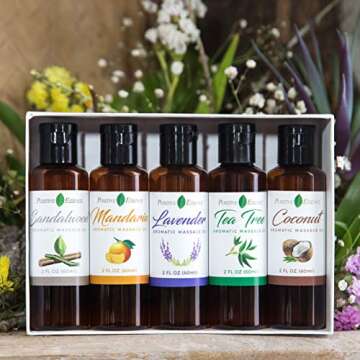 Therapeutic Massage Oil Kit with Pure Essential Oils