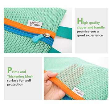 Lazyaunti Travel Storage Bags Set of 4 Zipper Packing Pouches