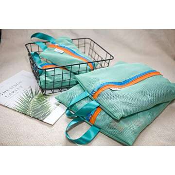 Lazyaunti Travel Storage Bags Set of 4 Zipper Packing Pouches