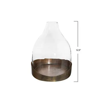 Creative Co-Op Decorative Glass Cloche with Tray