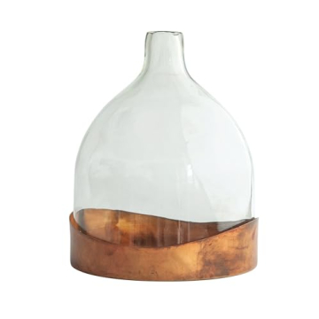 Creative Co-Op Decorative Glass Cloche with Tray