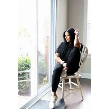 PRETTYGARDEN Women's Two Piece Outfit Short Sleeve Pullover with Drawstring Long Pants Tracksuit Jogger Set (A-black,3X-Large)