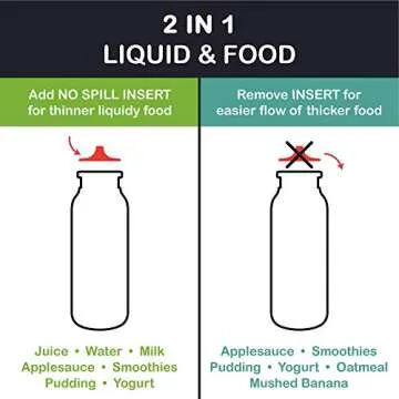 Purple 16 oz Squeasy Snacker Spill Proof Silicone Reusable Food Pouch - for Both Soft Foods and Liquids - Water, Apple Sauce, Yogurt, Smoothies, Baby Food - Dishwasher Safe