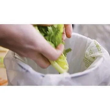 Compostable 13 Gallon Kitchen Garbage Bags - Eco-Friendly