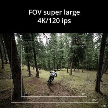 DJI Osmo Action 3 Biking Combo - 4K Action Camera for Cycling, Chest Strap Mount and a Handlebar Mount Included, 4K/120fps & Super-Wide FOV, HorizonSteady, 150 Mins, Quick-Release Vertical Mount