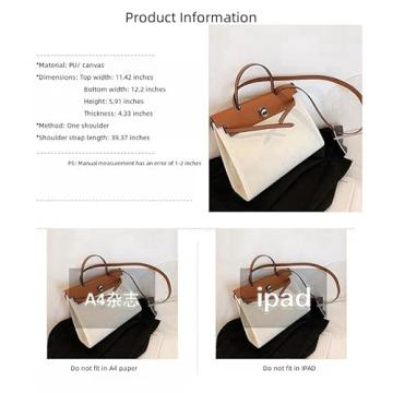 Women's Tote Bag Universal Shoulder Handbag with Fashionable Design and Large Capacity (Black White)