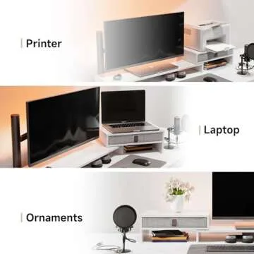 Fenge Computer Monitor Riser for 2-3 Monitors Adjustable Stand
