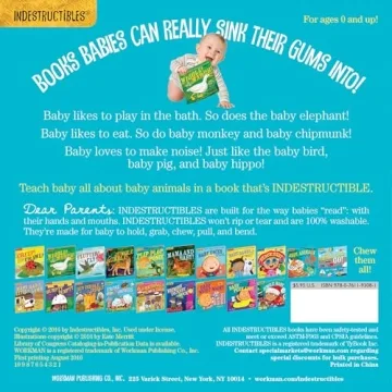 Indestructibles Baby Animals Book - Chew Proof & Washable