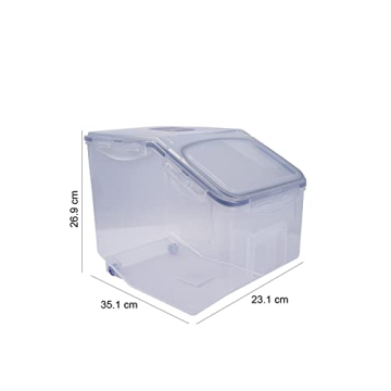 LOCK & LOCK Easy Essentials Food Lids (Flip-Top) / Pantry Storage, BPA Free, Top-50.7 Cup-for Rice, Clear