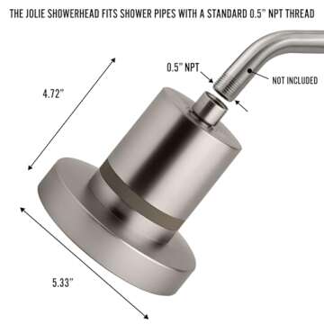 THE JOLIE REPLACEMENT FILTER FOR THE JOLIE FILTERED SHOWERHEAD- High Pressure Showerhead filter, Clinically Tested, Shower Filter Replacement For Healthier Hair & Skin