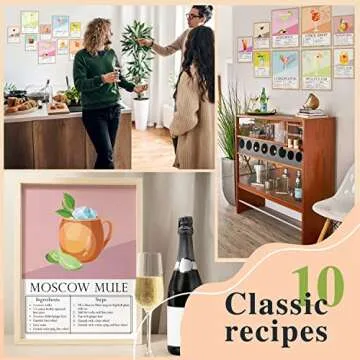 Vintage Cocktail Art Prints for Chic Home Decor