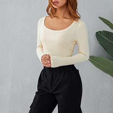 KMBANGI Low Cut Crop Shirt for Women - Stylish & Chic