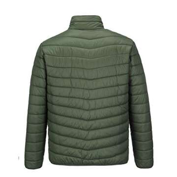 Outdoor Ventures Men's Lightweight Packable Puffer Winter Jacket Insulated Puffy Coat for Snow Ski H...