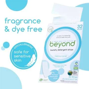 Beyond Laundry Detergent Strips 32 Eco-Friendly Hypoallergenic