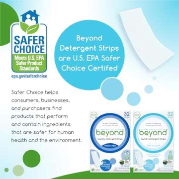 Beyond Laundry Detergent Strips 32 Eco-Friendly Hypoallergenic