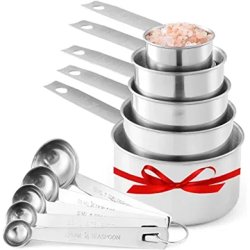 Quality Stainless Steel Measuring Cups and Spoons Set