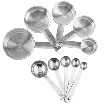 Quality Stainless Steel Measuring Cups and Spoons Set