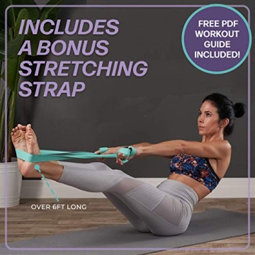 URBNFit Yoga Blocks Set with Strap for Stability Workout