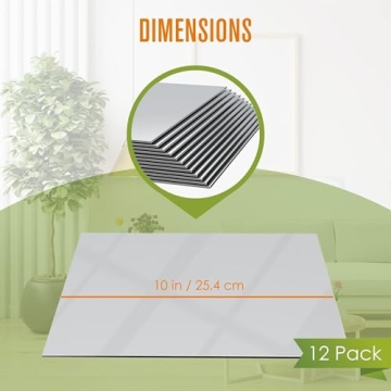 Houseables Mirror Centerpieces, 10 Pack, 10x10