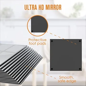 Houseables Mirror Centerpieces, 10 Pack, 10x10