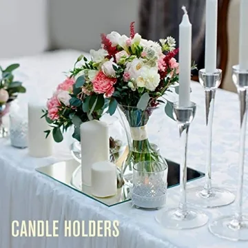 Houseables Mirror Centerpieces, 10 Pack, 10x10