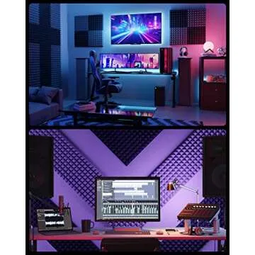 Sonicism 12 Pack Pyramid Sound Proof Foam Panels