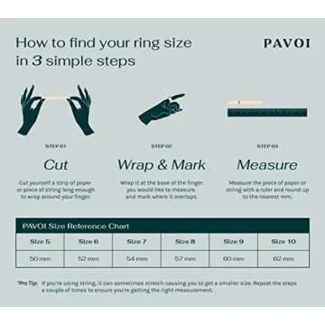 PAVOI 18K Gold Plated Dual Stacking Rings for Women