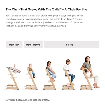 Stokke Tripp Trapp High Chair - Adjustable Classic Design