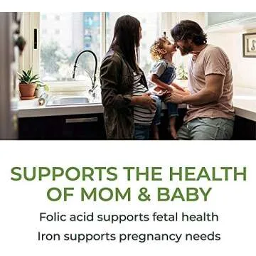 MegaFood, Baby & Me, prenatal vitamin with folic acid, iron & herbs, non-GMO, vegetarian, take 4 tablets daily, 120 tablets (30 day supply)